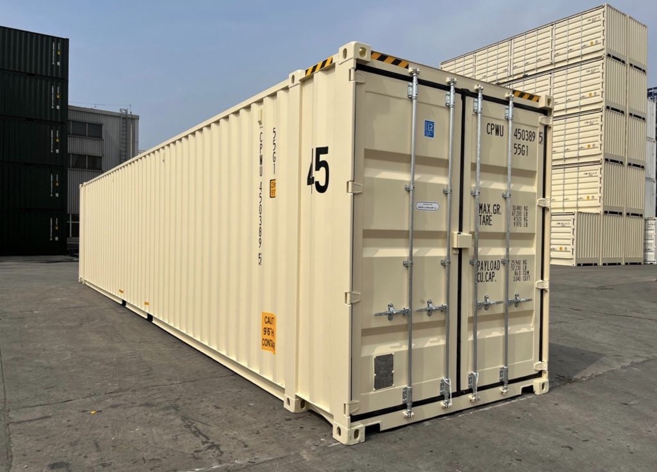 Contentor High Cube de 45 pés produto por grosso